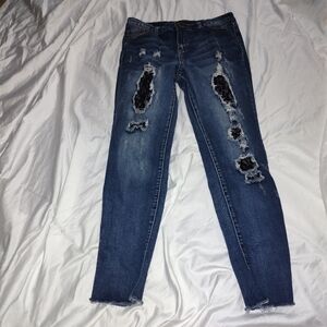 Eleite jeans w/lace details